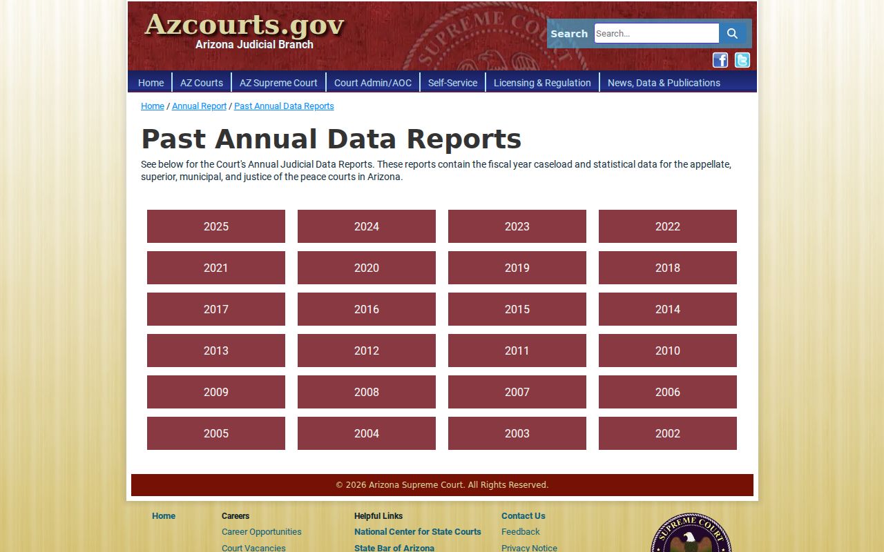 Apache Junction court records Arizona annual reports