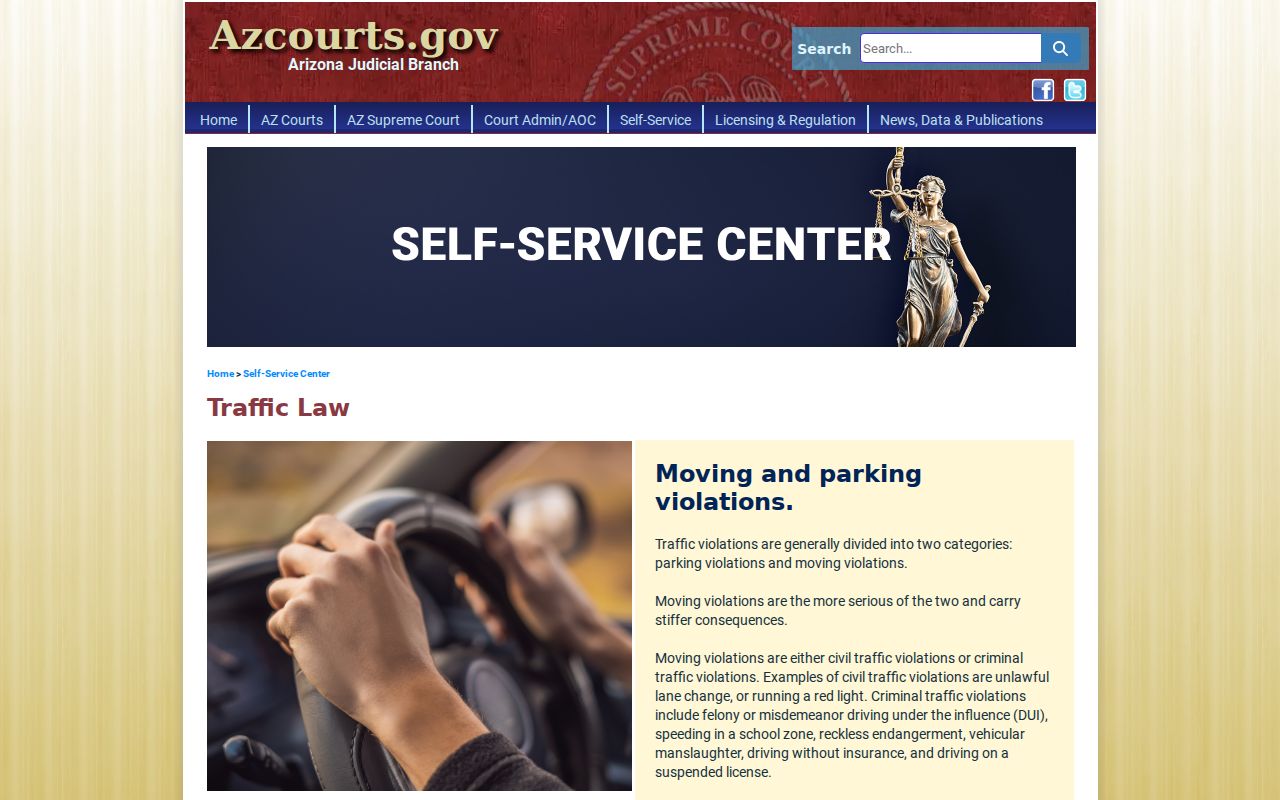 Pinal County traffic court records and Arizona traffic law options